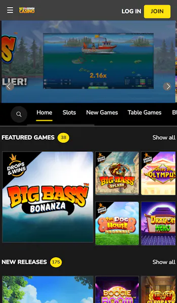 Betgoodwin mobile homepage