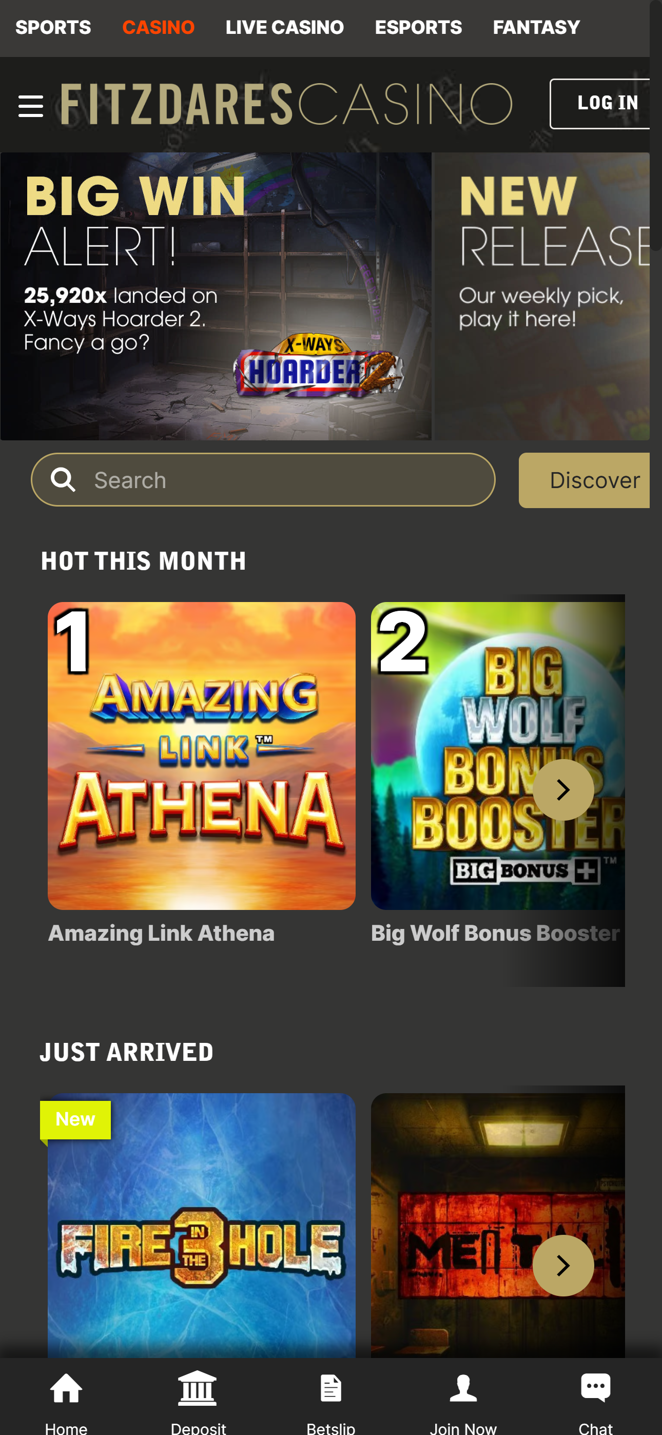 Fitzdares casino mobile