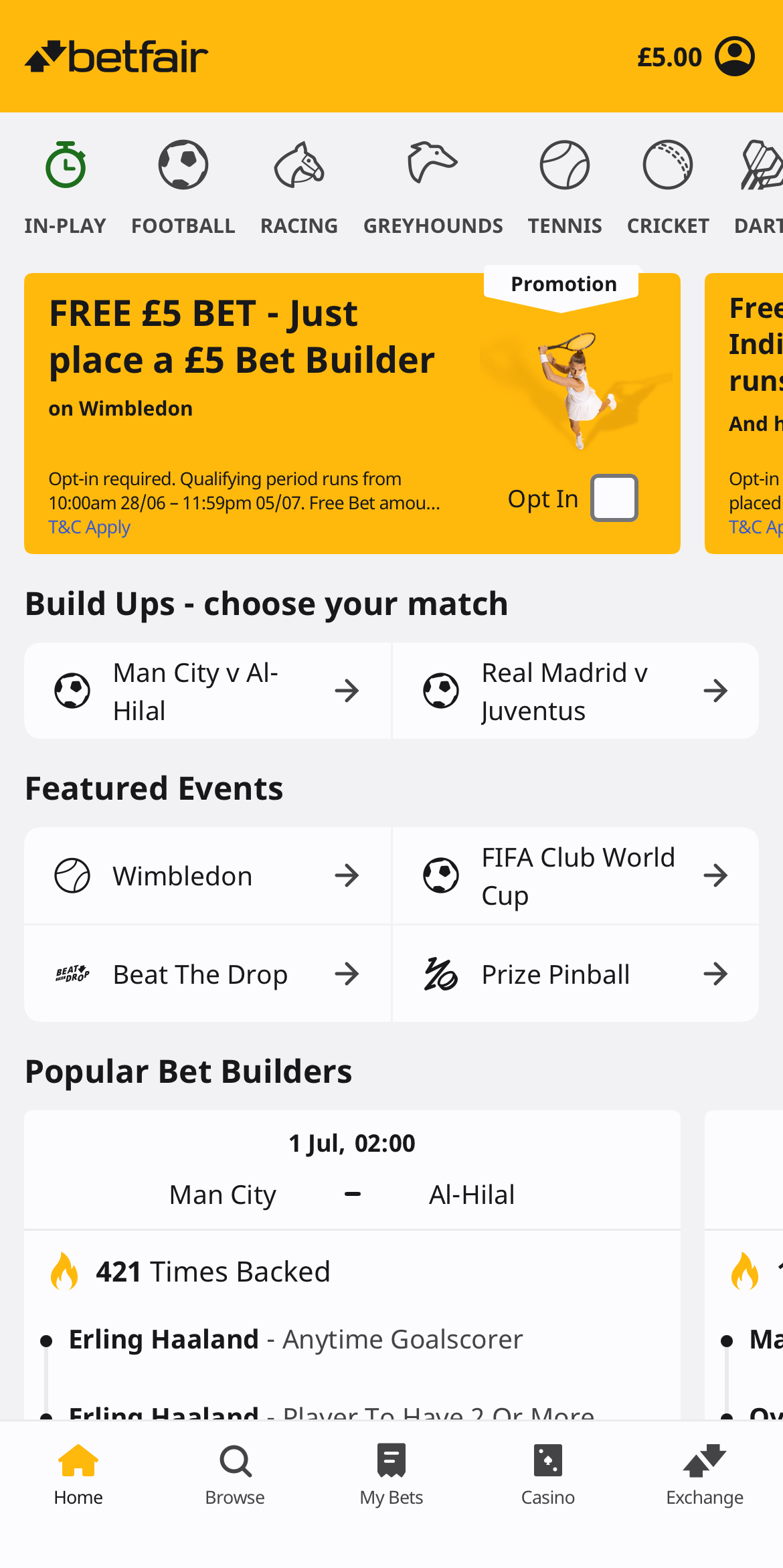 Betfair App Sports
