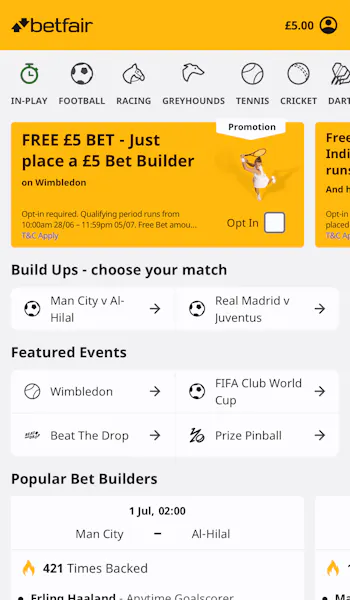 Betfair App Sports