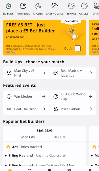 Betfair App Sports