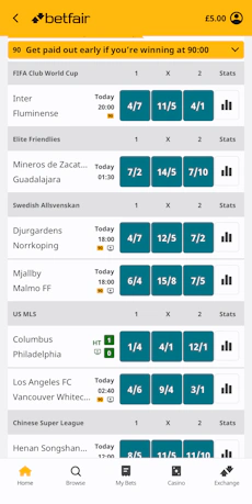 Betfair App Football 1
