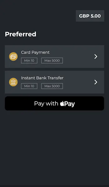 Swifty Sports Deposit