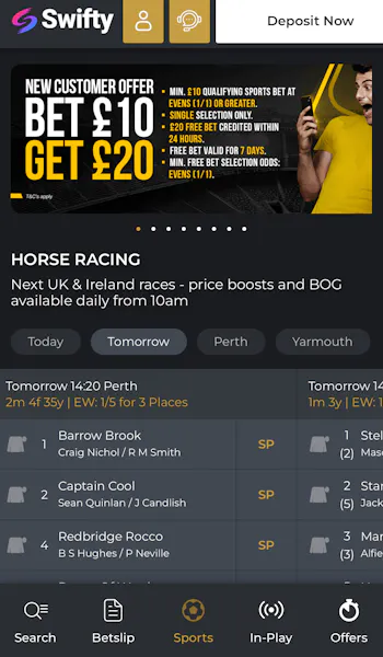 Swifty Sports Deposit Now