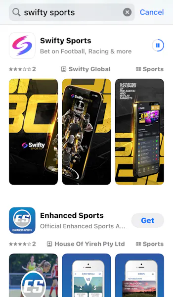 Swifty Sports App Store