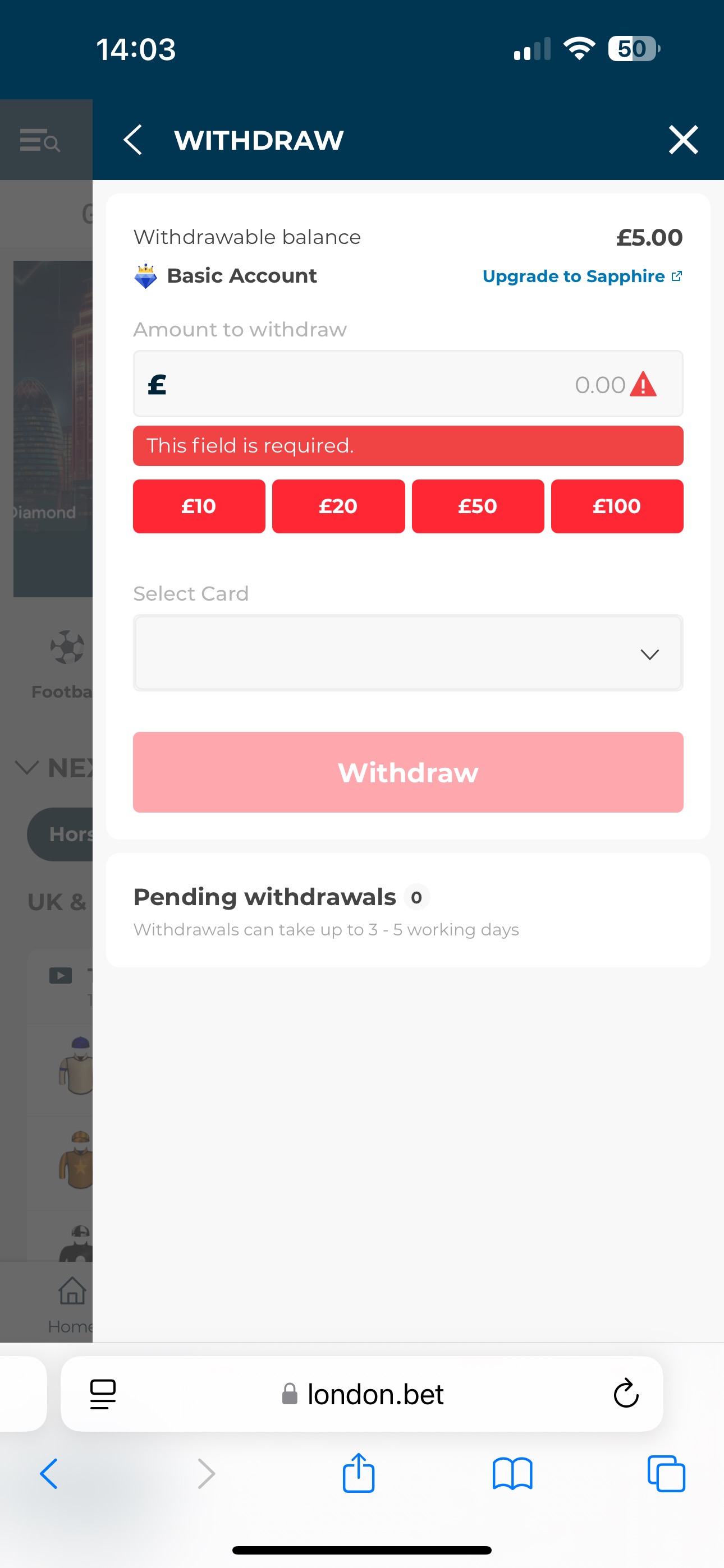 London Bet Withdraw 2