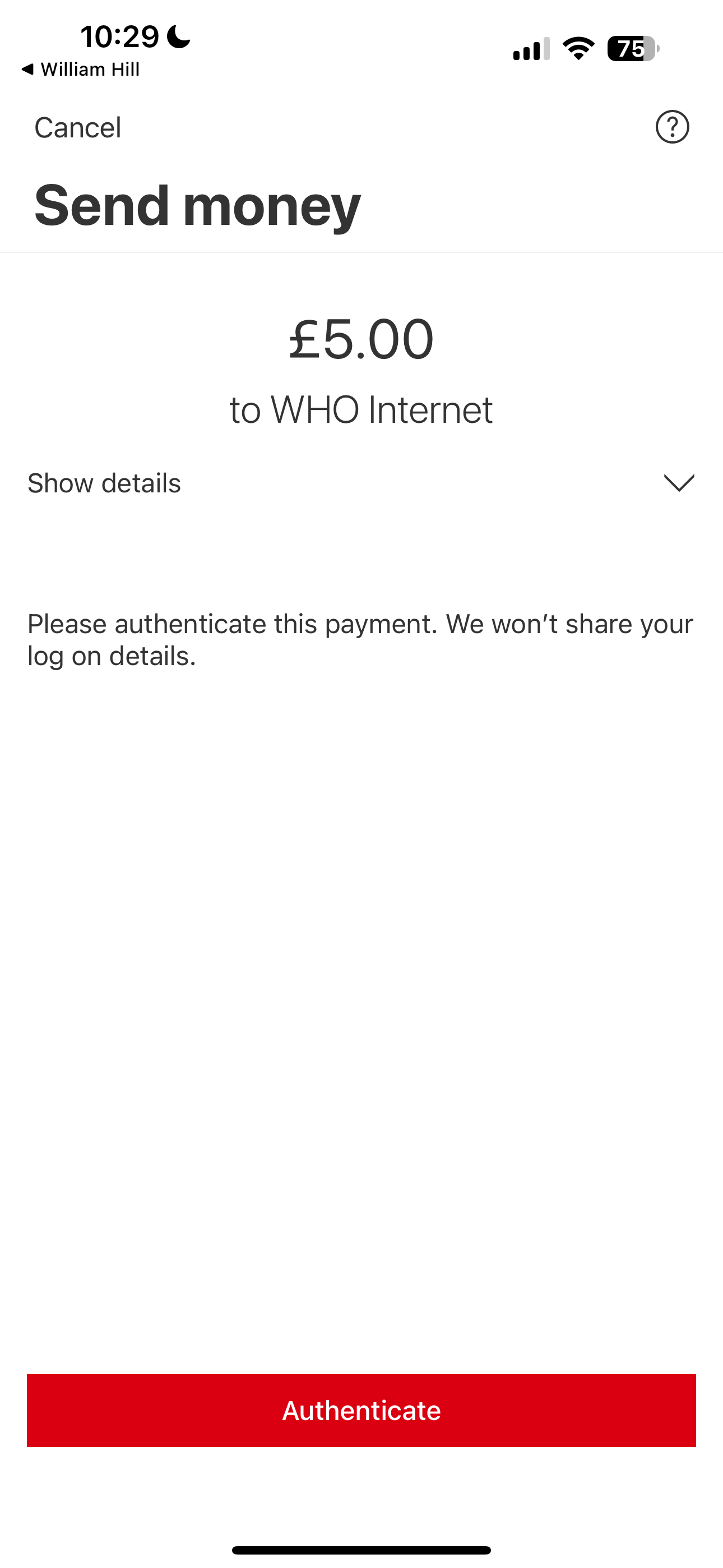 William Hill Instant Banking 2