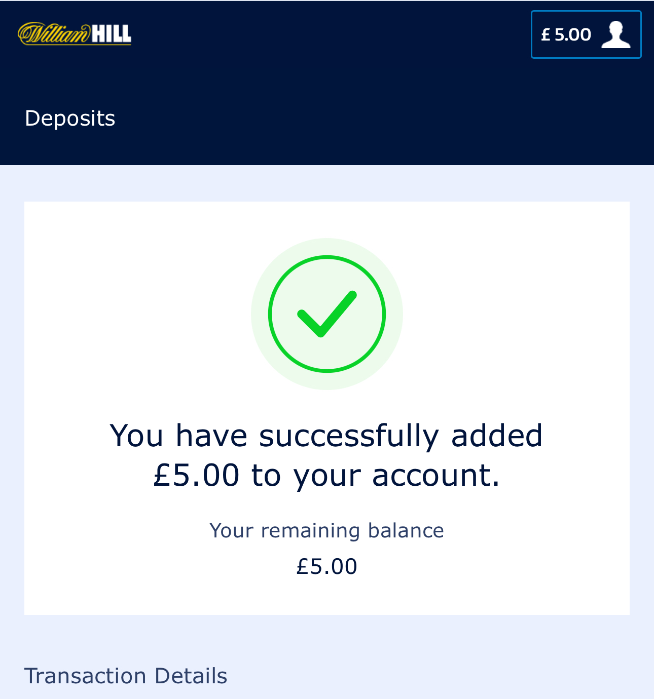 William Hill Instant Banking 3