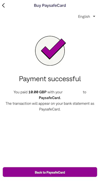 PaySafeCard Payment