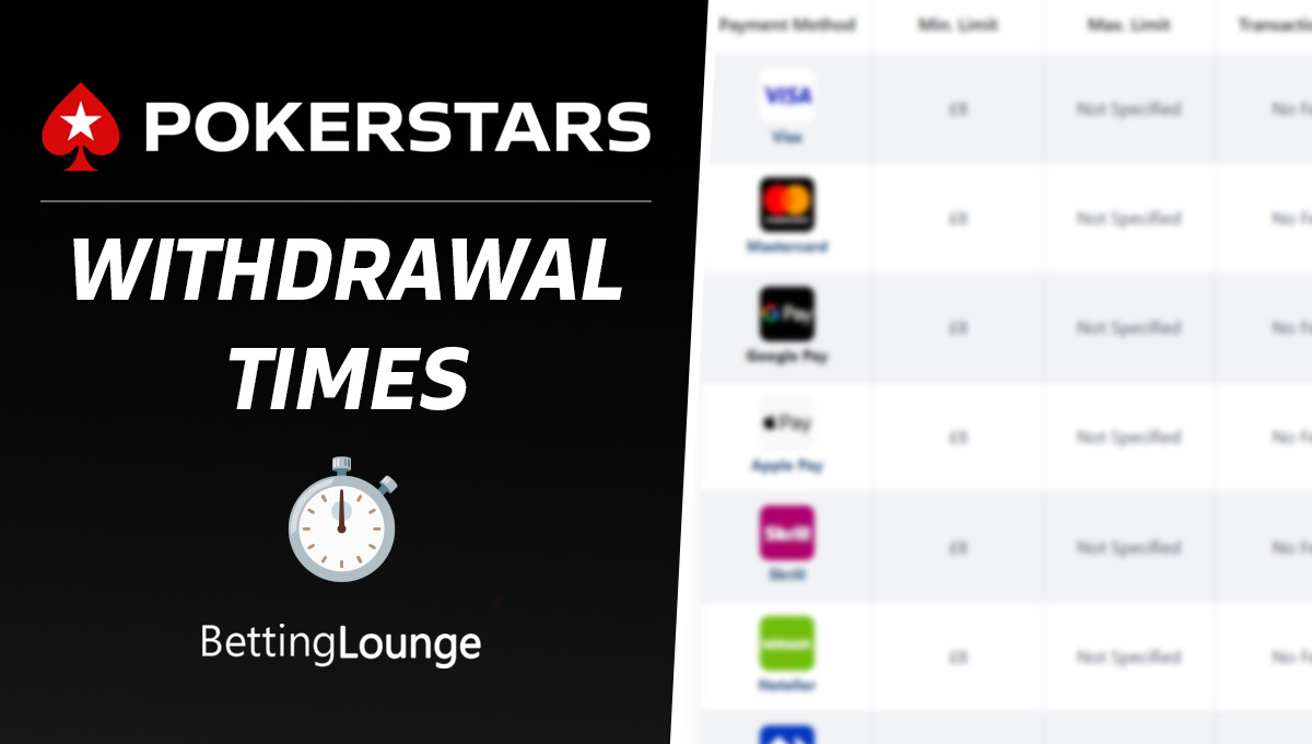 PokerStars withdrawal time