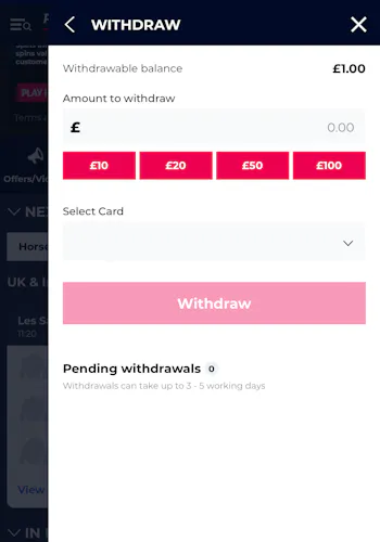 Planet Sport Bet Withdraw 1