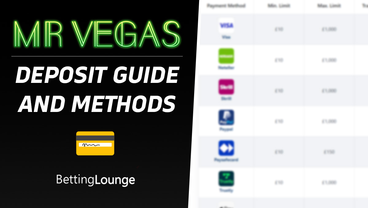 Mr Vegas deposit guide