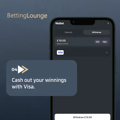 withdraw your winnings with Visa