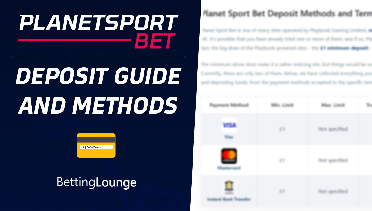 Planet Sport Bet deposit guide