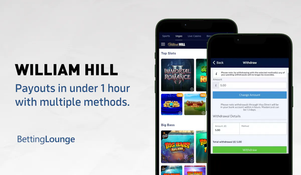 fast withdrawals at William Hill casino