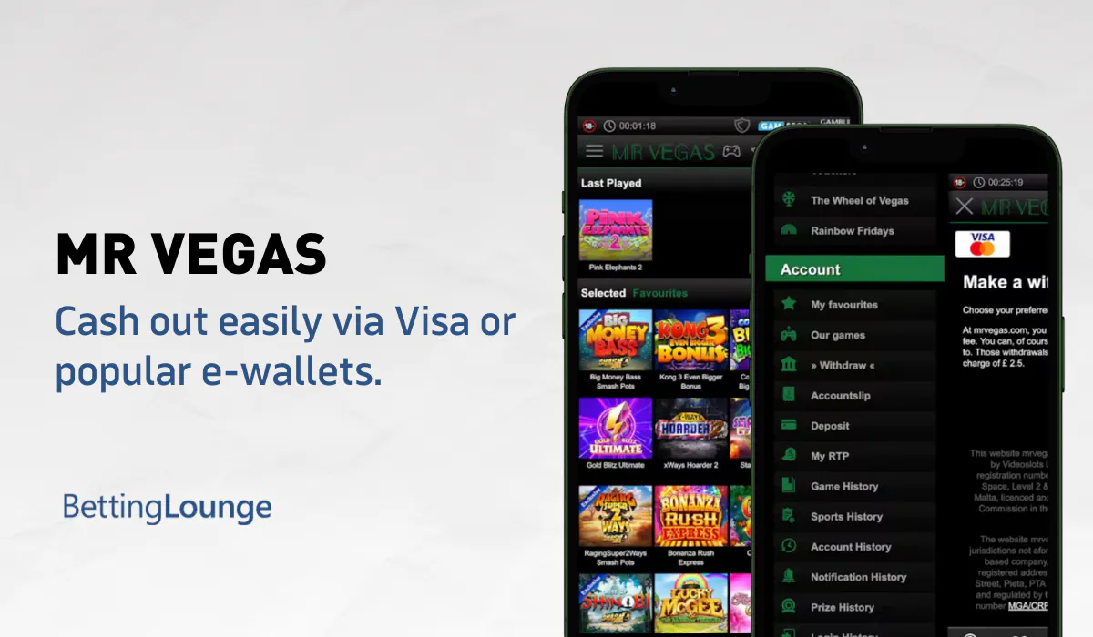 Mr Vegas withdrawal preview