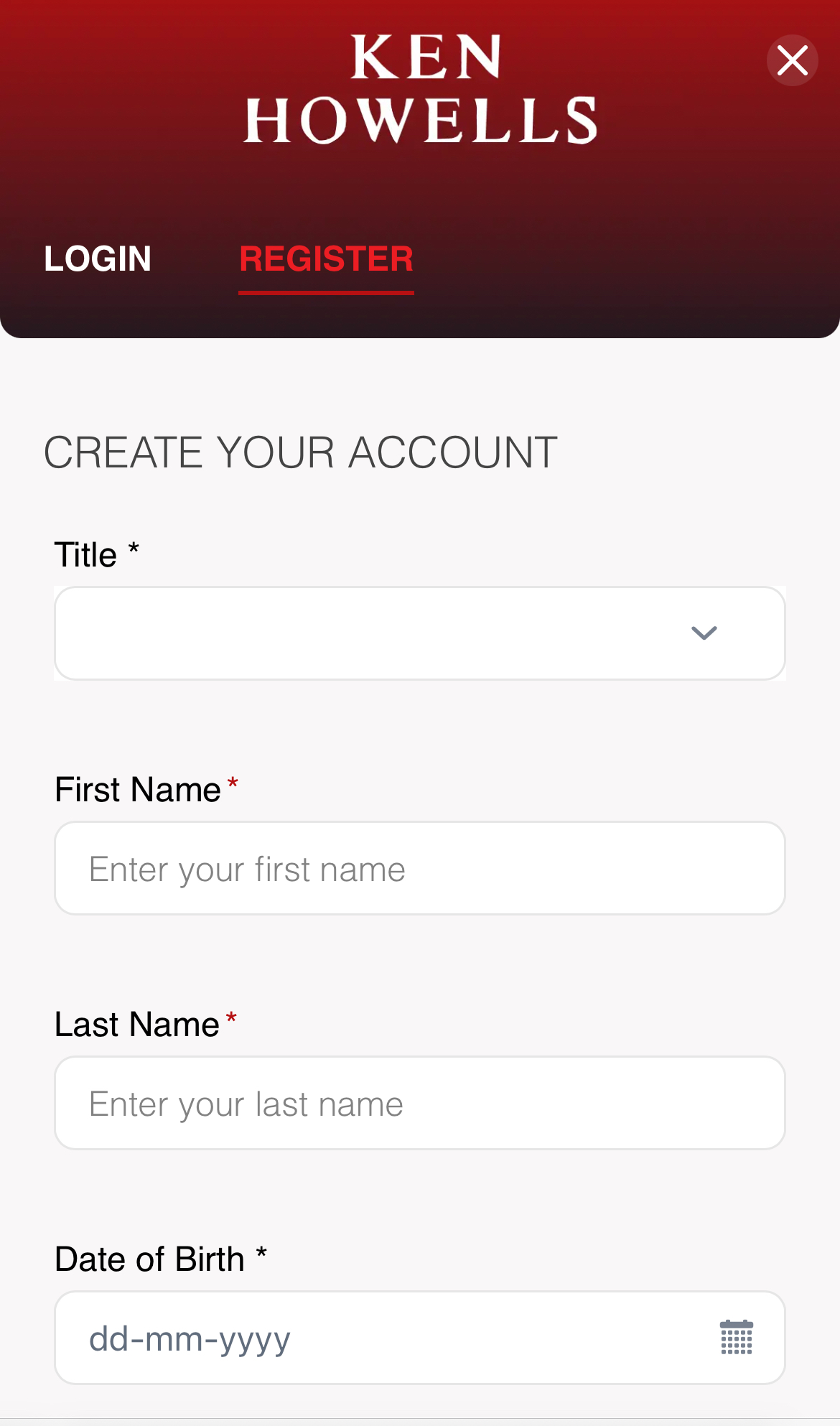 Ken Howells Register 1