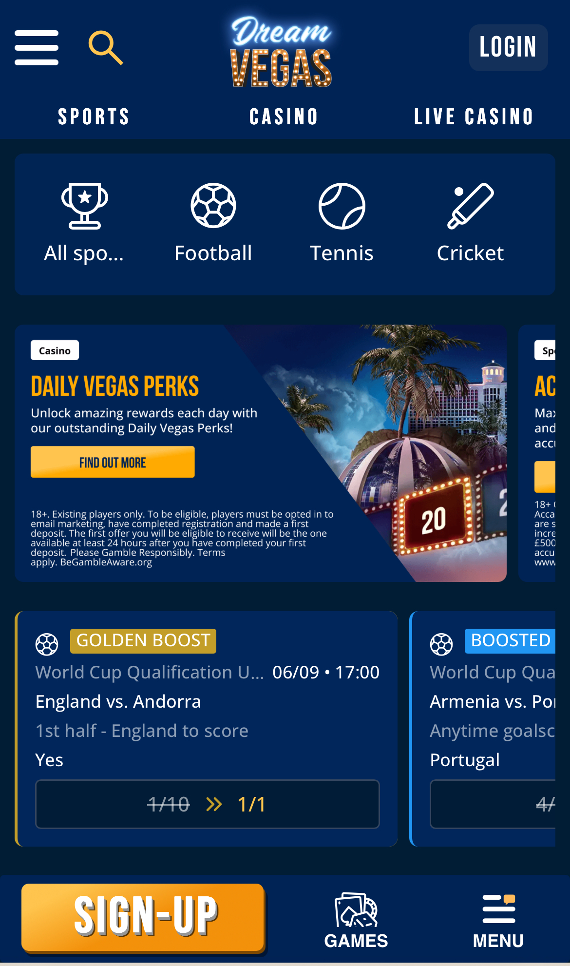 Dream Vegas Sign Up Home.jpg