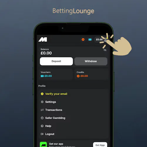 step 1 part 2: account icon in the top right corner