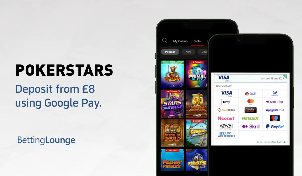 Google Pay method at PokerStars Casino