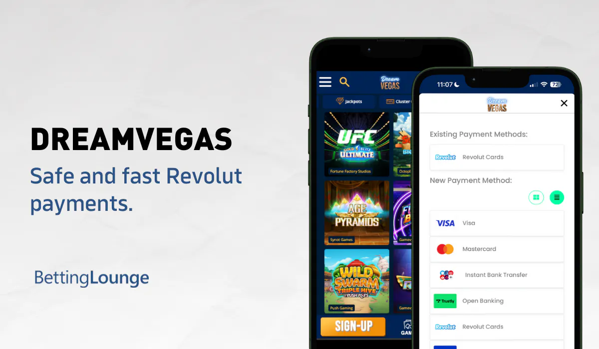 DreamVegas and Revolut payments