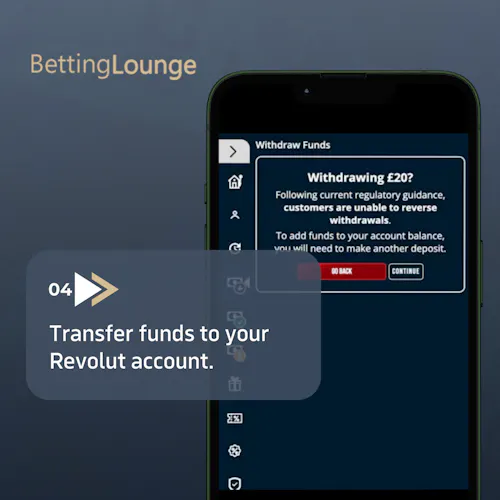 step 4: transfer funds to your revolut account