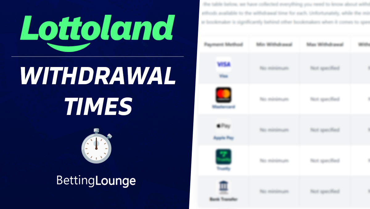 Lottoland withdrawal time 