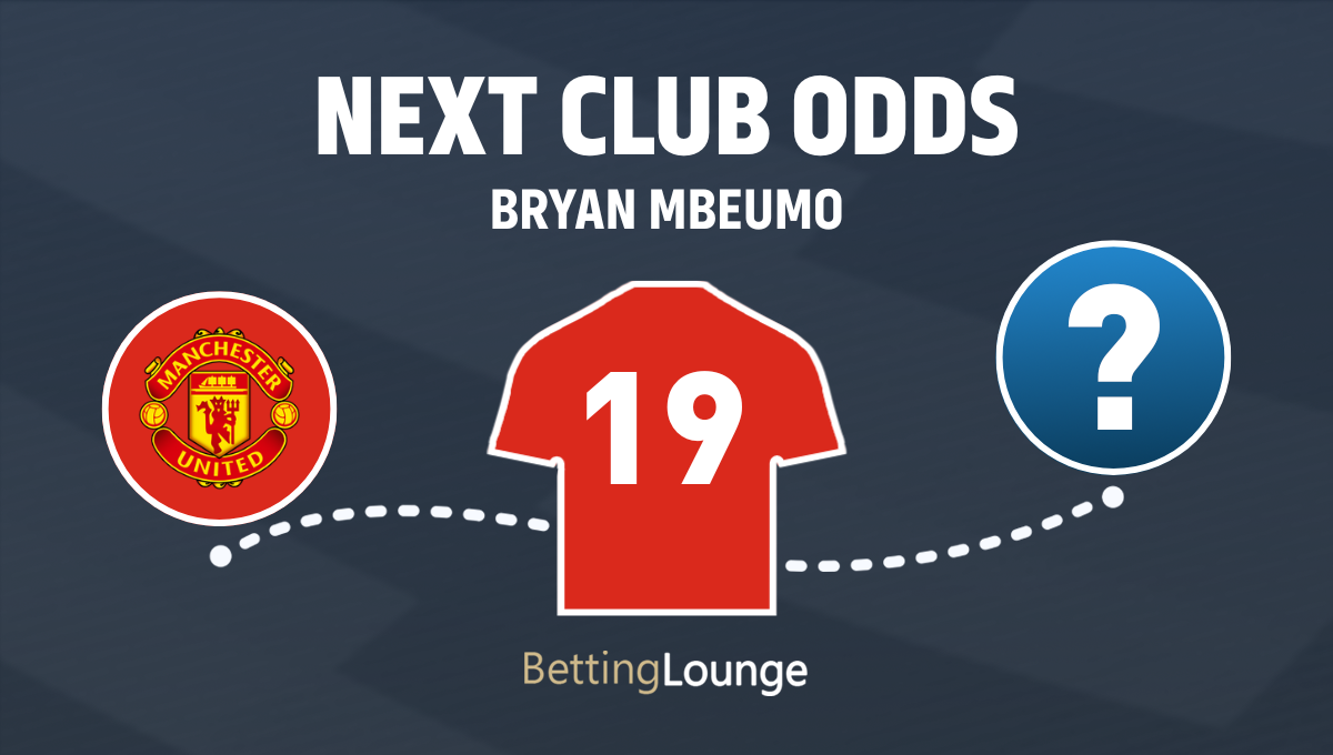 Bryan Mbeumo next club odds after Man United