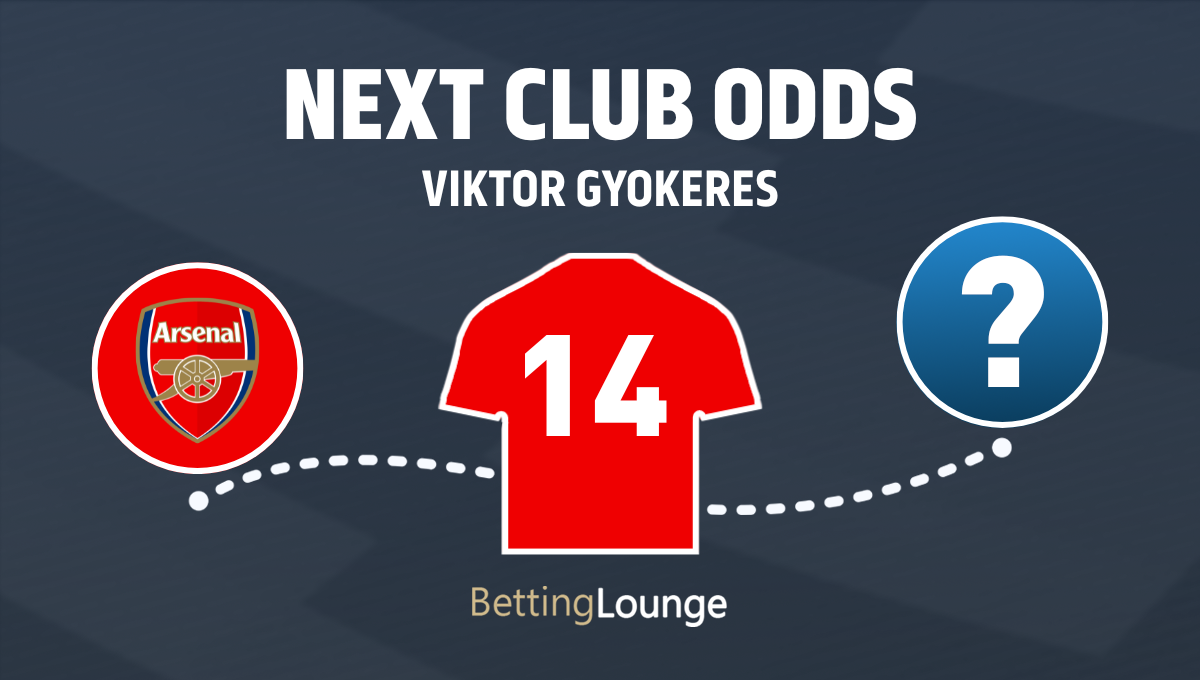 Viktor Gyokeres next club odds after Arsenal
