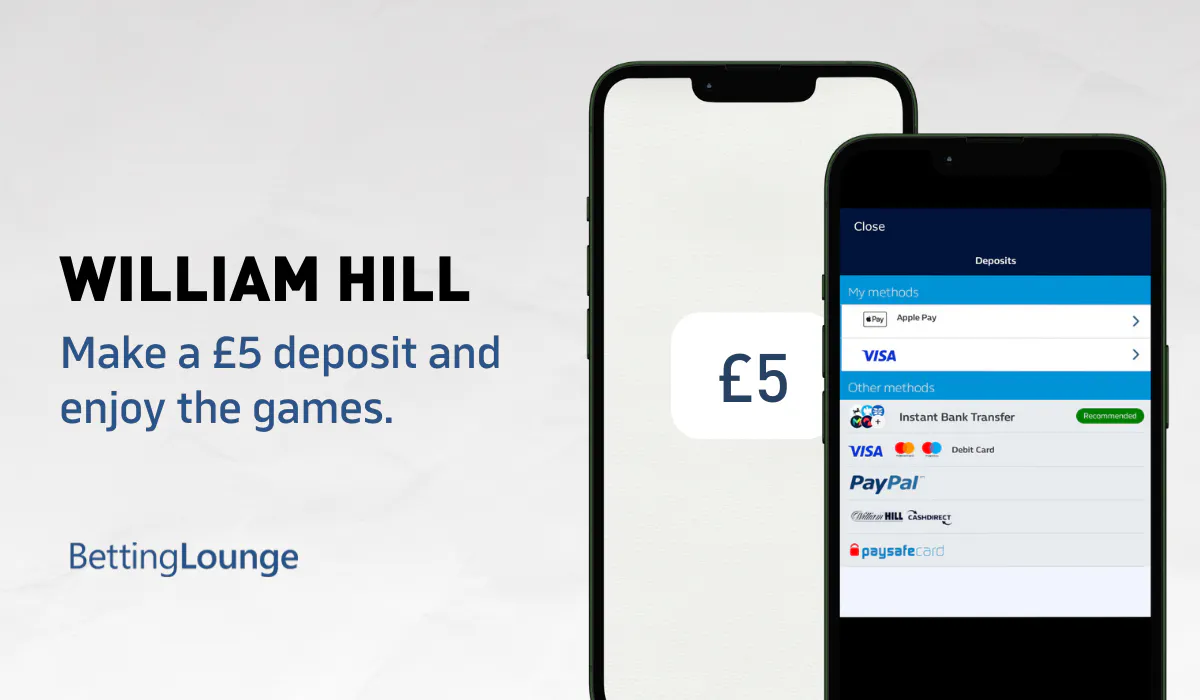 £5 minimum deposit at William Hill casino