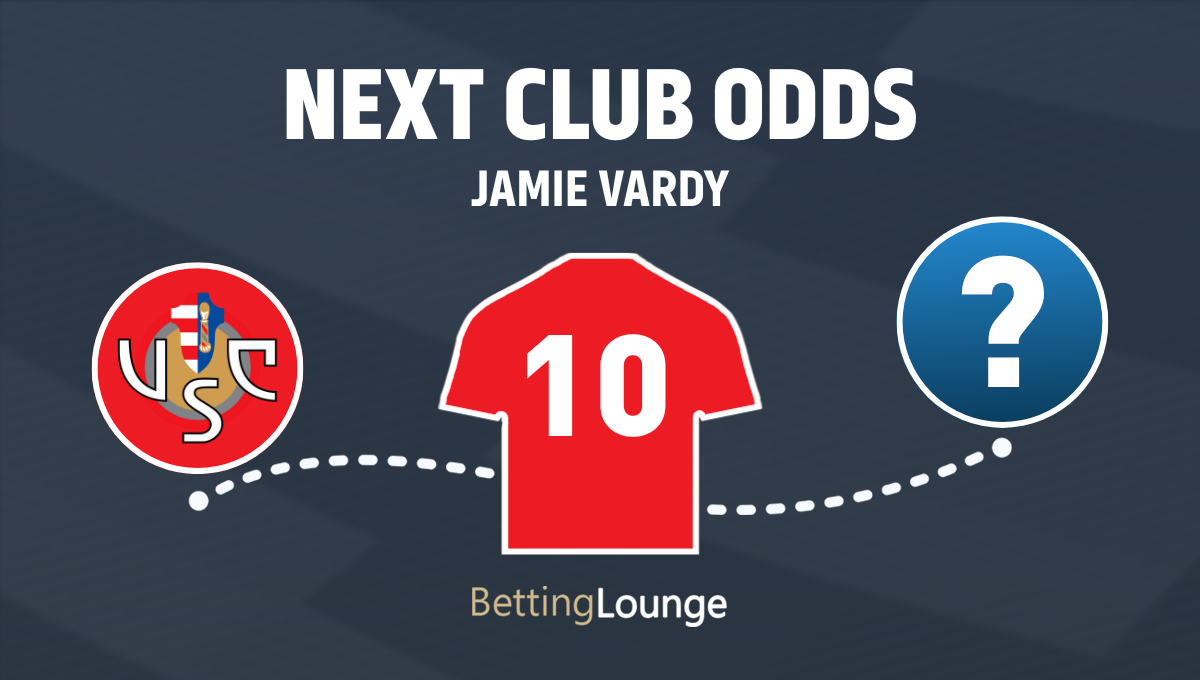 Jamie Vardy next club odds after Cremonese