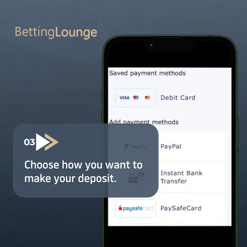 Step 3: Choose how you want to make a deposit.