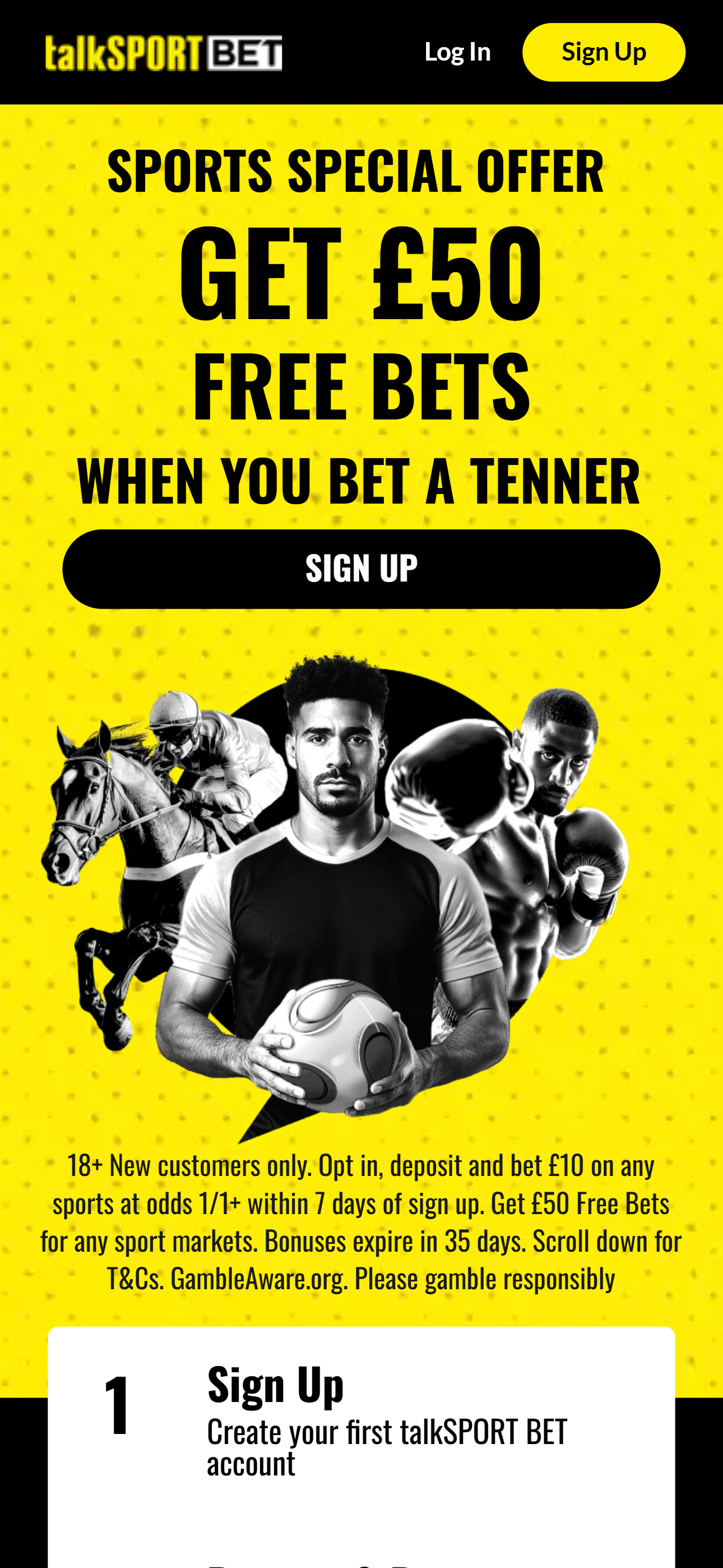 Talksportbet bet 10 get 50