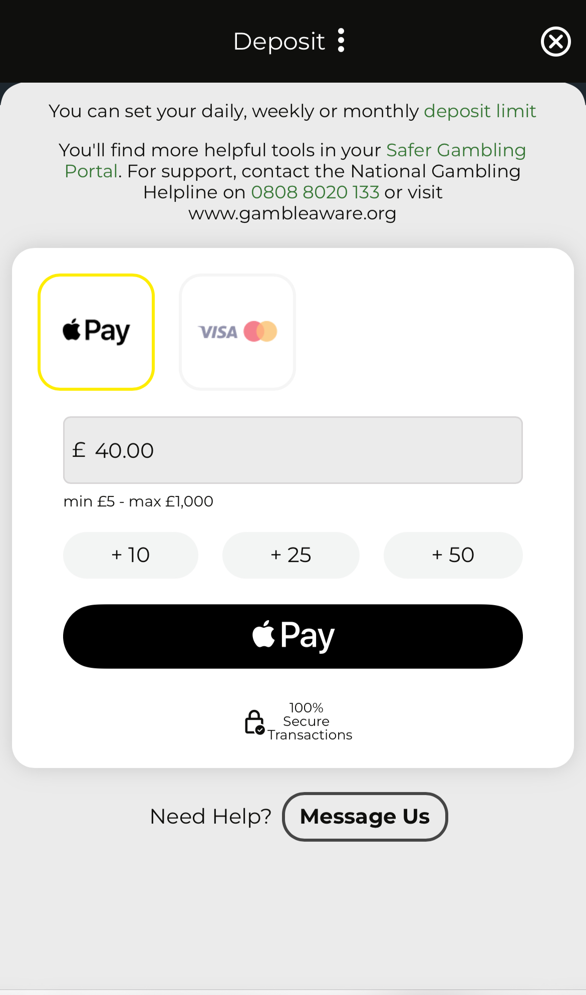 Talksport Bet Deposit