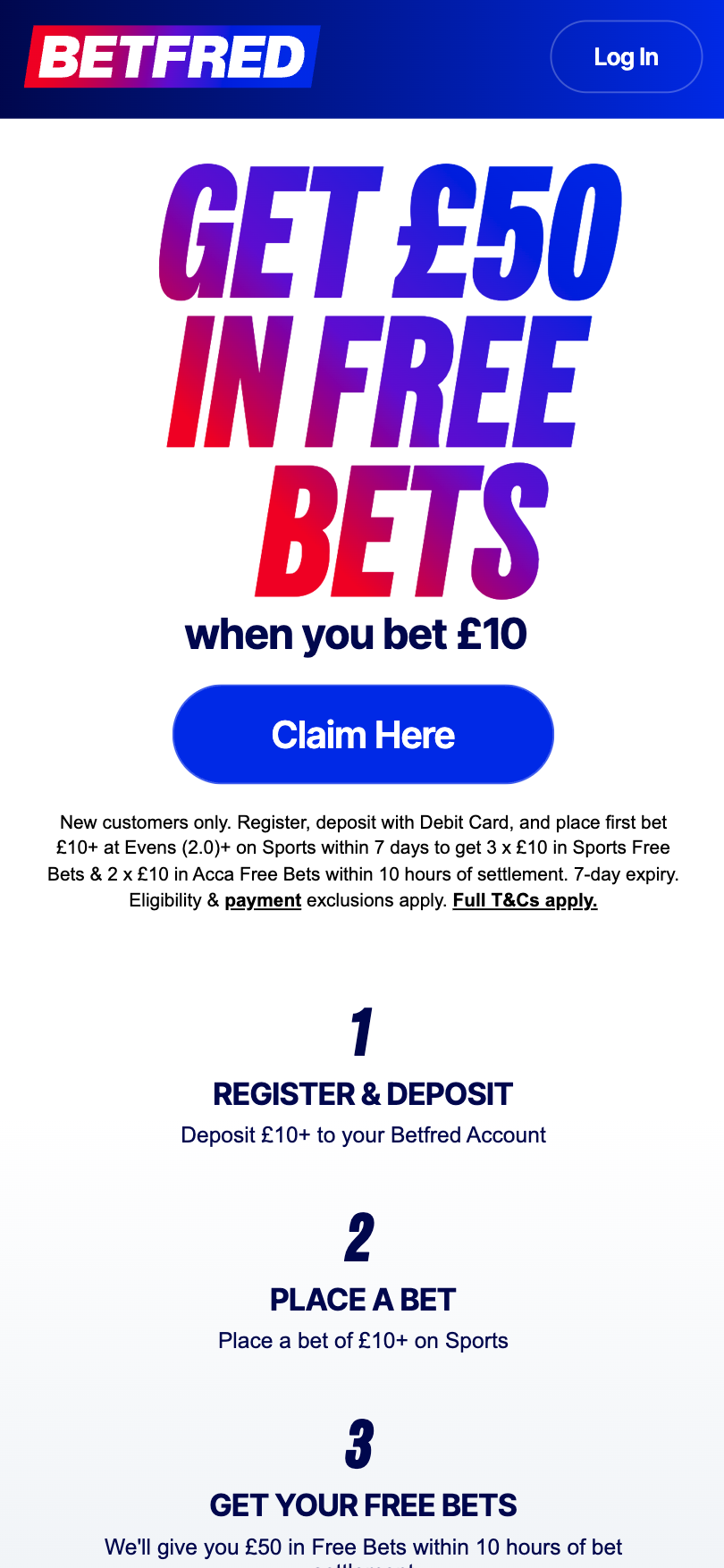 Betfred Promo Sign-Up 1