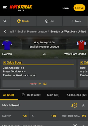 Hotstreak Casino Football