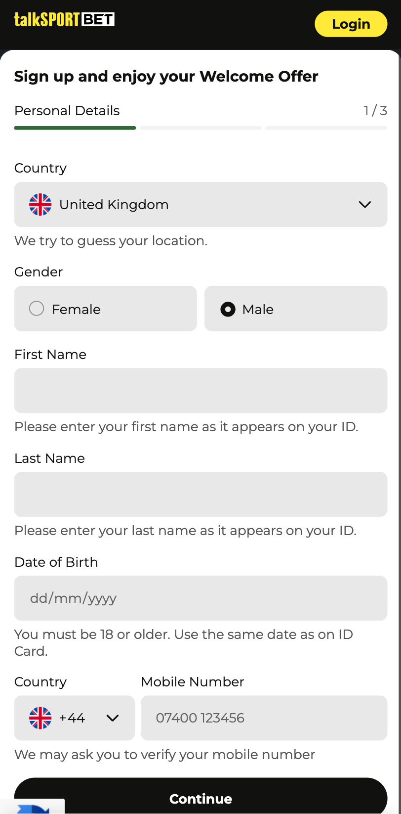 talkSPORT BET Promo sign up 2