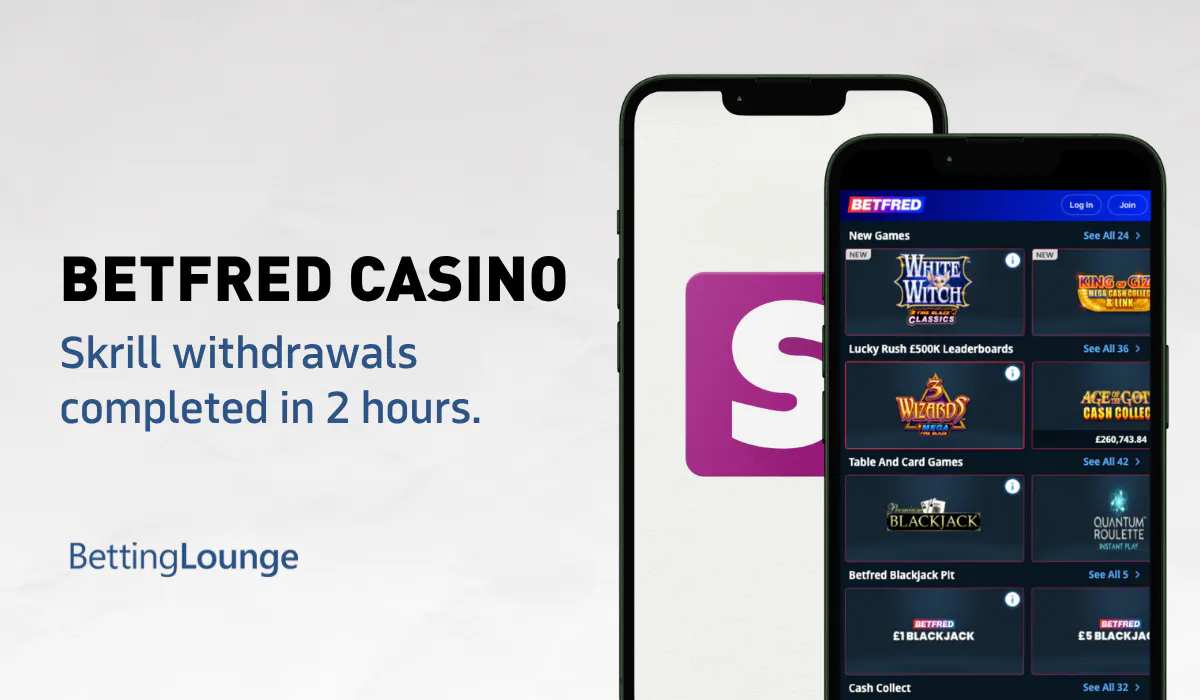 Skrill at Betfred casino
