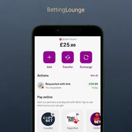 Skrill account after successful deposit