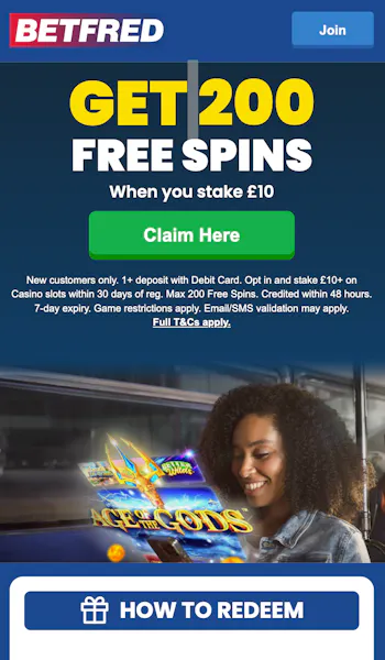 Betfred Slots Offer