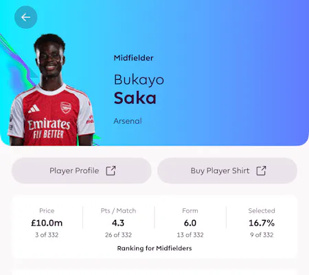 Saka FPL