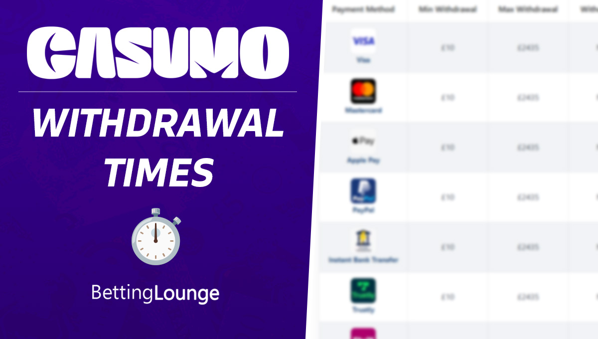Casumo withdrawal time