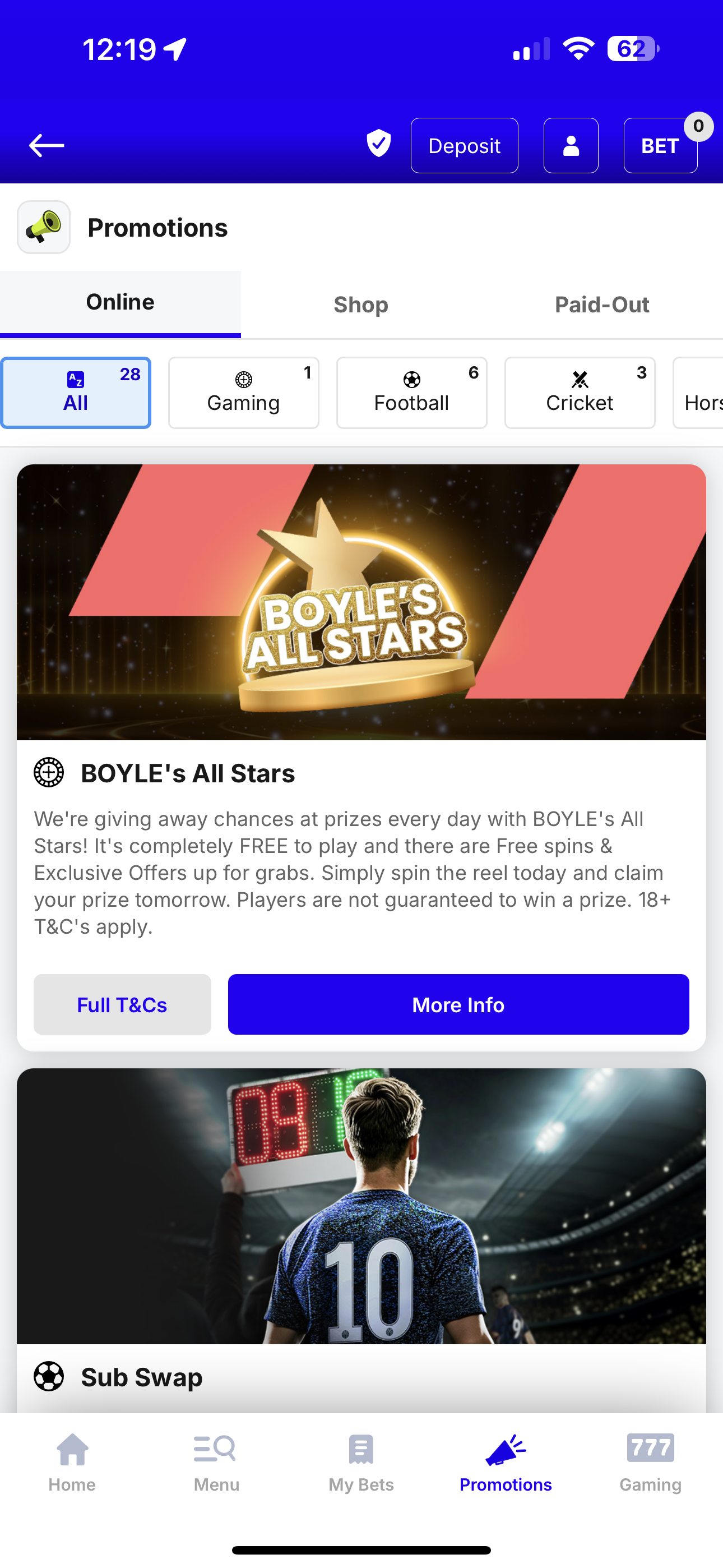 BoyleSports Promotions New