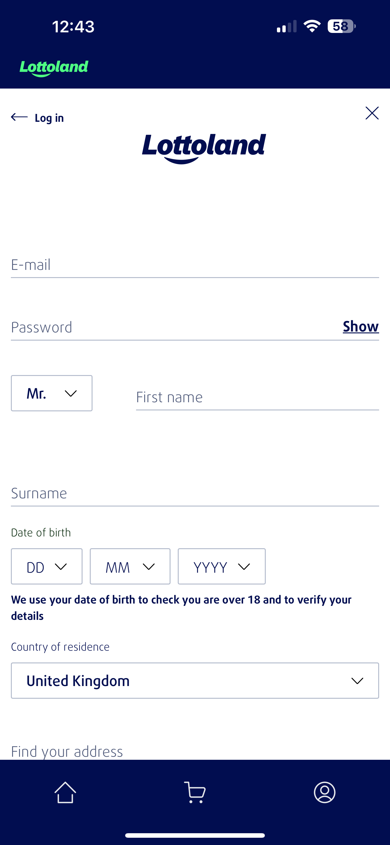Lottoland New Signup 1