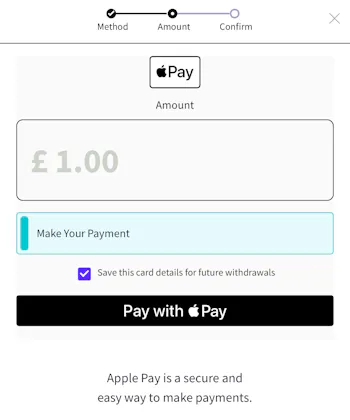DragonBet Apple Pay Deposit