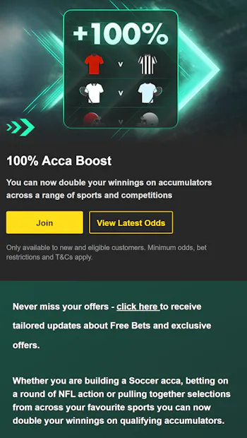 Bet365 Acca Boost