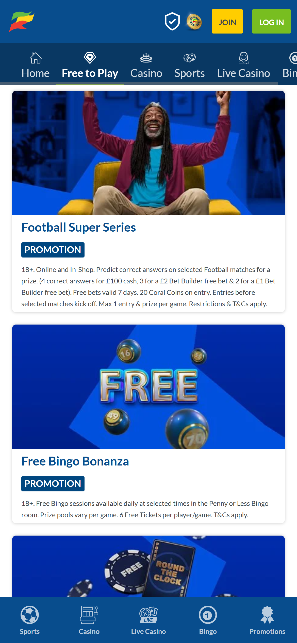 Coral football super series promotion