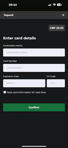 Vickers Bet Deposit 2