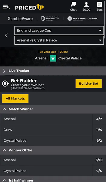 App - Pricedup - Sports 3