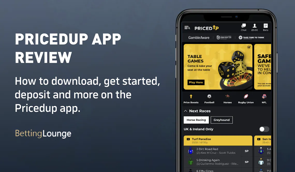 Pricedup betting app review